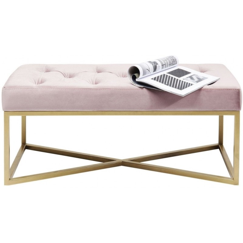 Bench Crossover Rose Brass 90x40cm